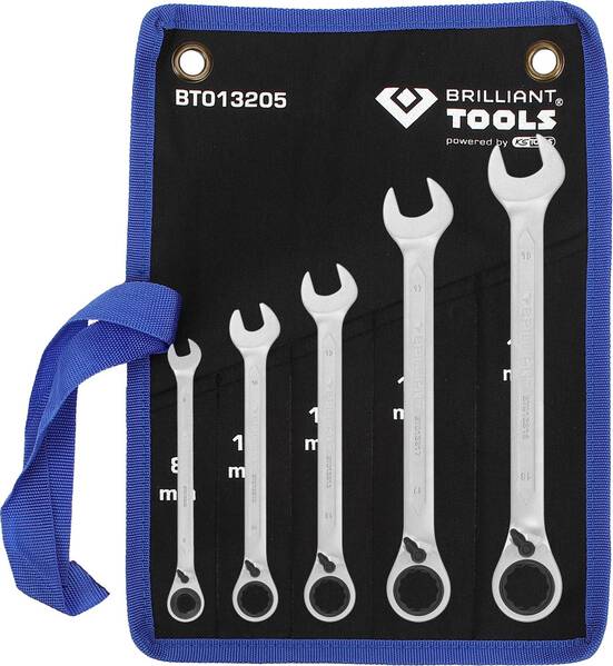 Brilliant Tools BT013205 BT013205 Ratschen-Ringschlüssel-Satz Schlüsselweite (Metrisch) 8 - 53 mm