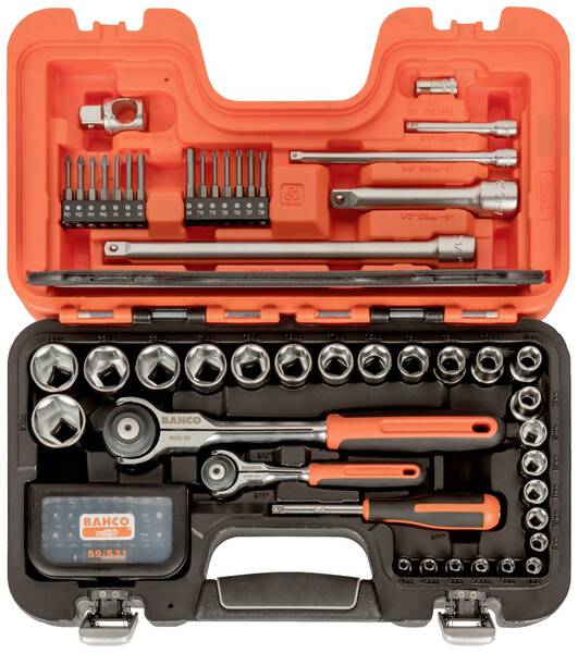 Bahco SW79 Kraft-Steckschlüsseleinsatz-Set 1/2", 1/4"