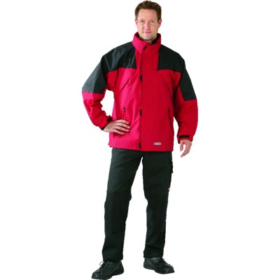 Planam - Winterjacke 3140 rot/schwarz, Größe S