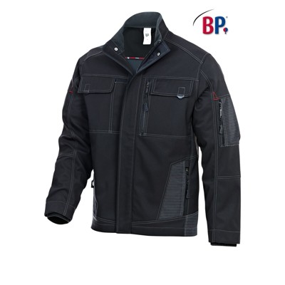 BP® - Arbeitsjacke Softshell 1874 572 schwarz, Größe XL