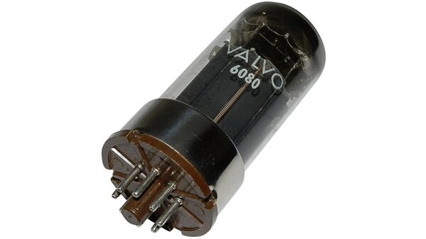 6080 = 6A S 7W Elektronenröhre Doppeltriode 100V 100mA Polzahl (num): 8 Sockel: Oktal Inhalt 1St.