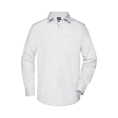 James & Nicholson - Herren Langarm Business Hemd JN642, weiß, Größe XXL