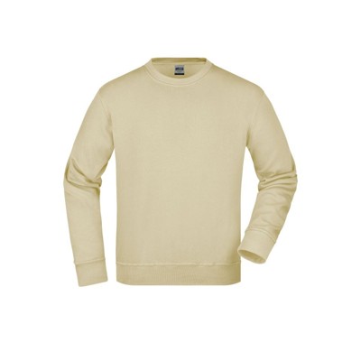 James & Nicholson - Workwear Sweatshirt JN840, stein-grau, Größe 5XL