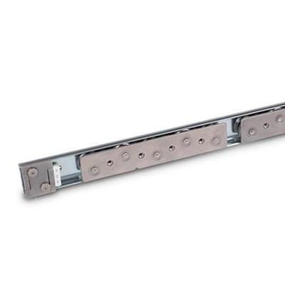 Ganter Norm® - 1490-29-554-B5-1-ZB Laufrollenführungen mit innenliegendem Verfahrweg, Stahl