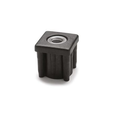 Ganter Norm® - 448-V35-V31-M12 Einsteckbuchsen, für Vierkantrohre, Kunststoff