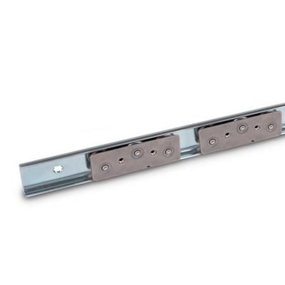 Ganter Norm® - 1490-37-394-B3-0-ZB Laufrollenführungen mit innenliegendem Verfahrweg, Stahl