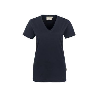 HAKRO - Damen V-Shirt Classic 126, tinte, Größe 6XL