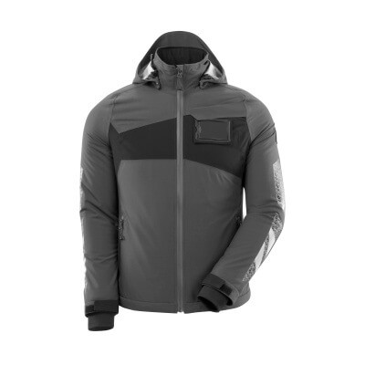 MASCOT® - Winterjacke ACCELERATE Dunkelanthrazit/Schwarz 18045-249-1809, Größe 5XL