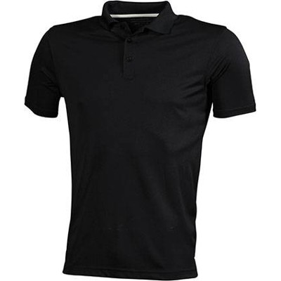 James & Nicholson - Mens Polo High Performance JN401 100P. PES, black, Größe XL