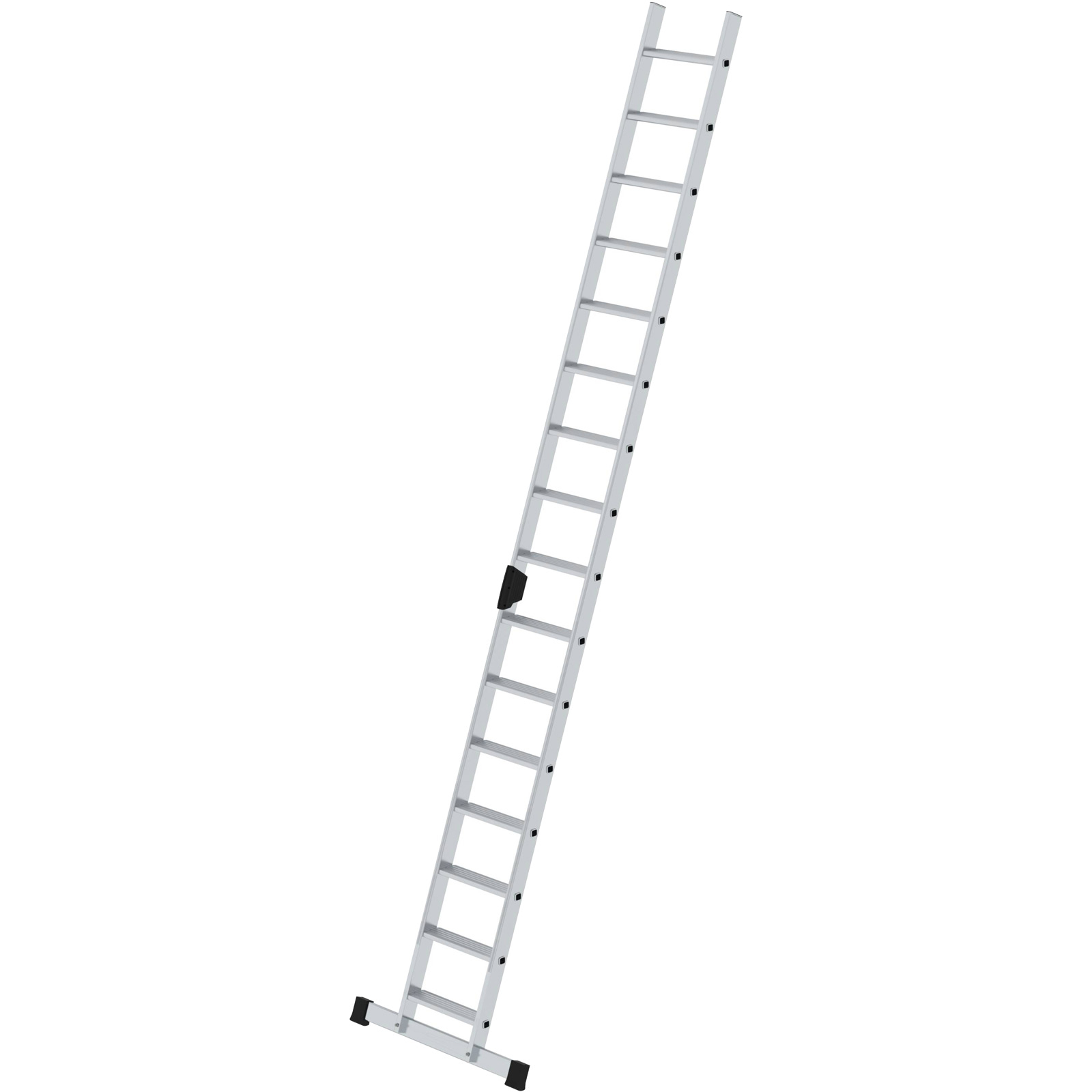 Günzburger Steigtechnik Stufen-Anlegeleiter mit Standard-Traverse 16 Stufen - 040616