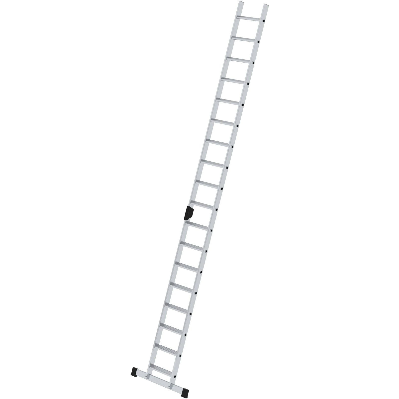 Günzburger Steigtechnik Stufen-Anlegeleiter mit Standard-Traverse 18 Stufen - 040618